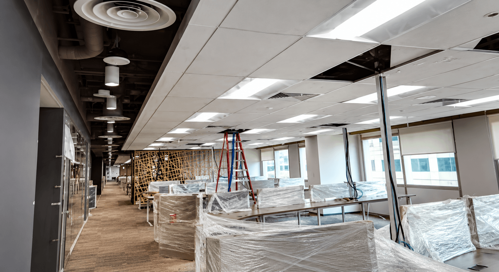 FMG ducting and air distribution fit-out at a corporate office